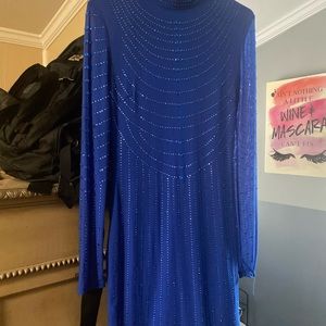 Blue long sleeve Dress